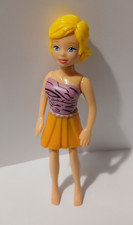 Polly Pocket Dolls by Mattel 3 1/2" blonde hair pink top