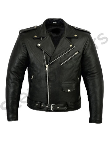 Mens cowhide leather brando - leather,