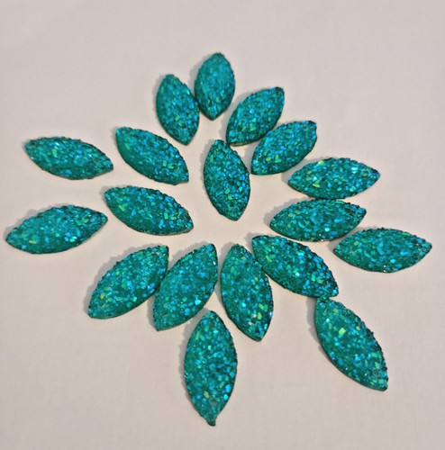 Teardrop sew on - , flatback