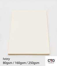 A4 Cream Ivory White Paper &