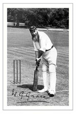 W G GRACE Signed Autograph