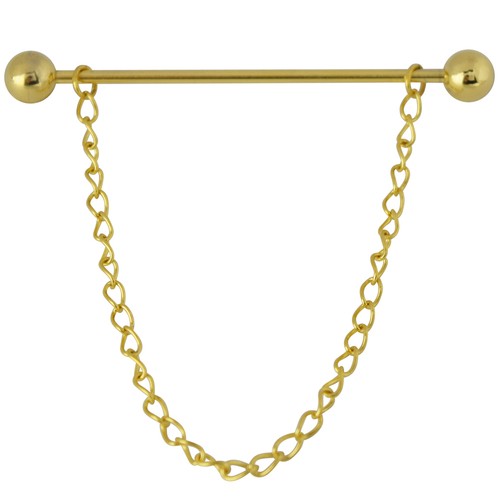 Gold men collar pin - collar,