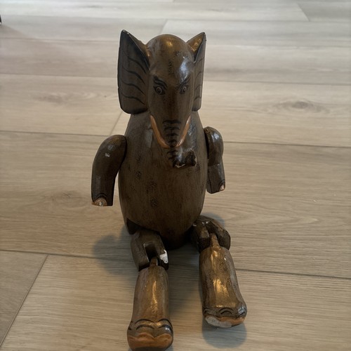 Wooden elephant articulated - elephant,