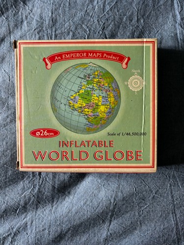 Boxed inflatable world - inflatable, globe