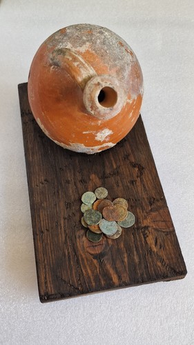 Genuine antique bronze coin - genuine,