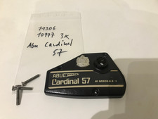 ABU Cardinal 57 part: 11306 10777 sideplate "Abu Garcia" logo/side plate