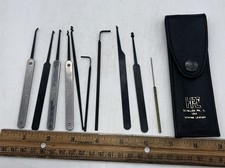 HPC PIP Tyro Locksmith 9 Tool Pick Set + Case Vintage Excellent 11-95