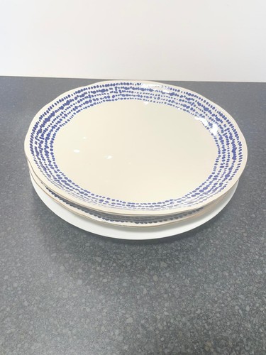 Charger plates blue white - &,