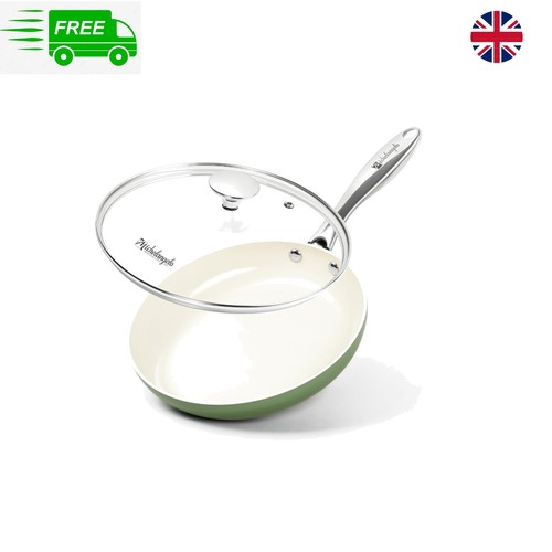 20cm green ceramic non stick - green, non-stick