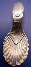 Solid silver caddy spoon