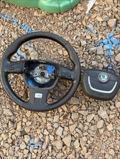 SKODA Octavia VRS Leather Steering Wheel 2008 - 2014 - 1Z0 419 091 AK