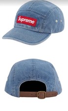 Supreme  Washed Denim Chino Twill Camp Cap New with tags