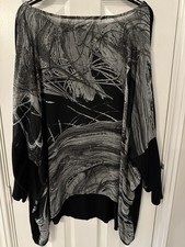 Chesca Women's Black & White Free-style Top RRP: £165.00