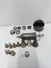 Vintage Tala Metal Icing Syringe Set – With Nozzles & Biscuit/Pastry Cutters