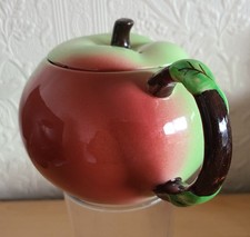 Carlton Ware Ceramic Apple Shaped Teapot,  1 Pint Capacity