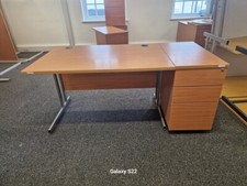 Used Office Desk With Matching