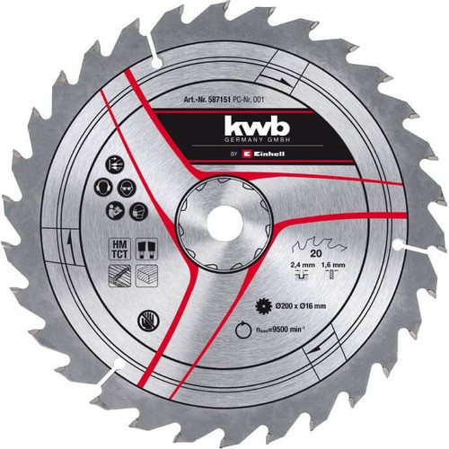 Einhell tct table saw blade - tct,