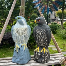 Decoy Hawk Garden Bird Pest Detterant Cat Repeller Falcon Pond Scarer Large 41cm