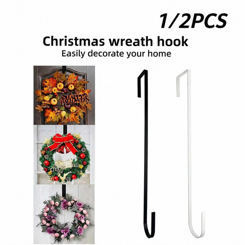 2pcs metal wreath door hangers - 2pcs,