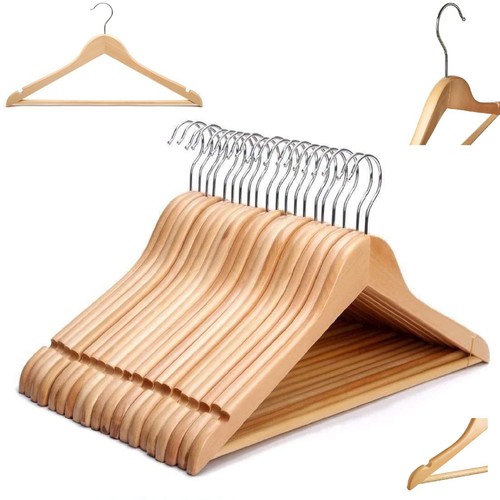 Natural wooden coat - wooden, hangers