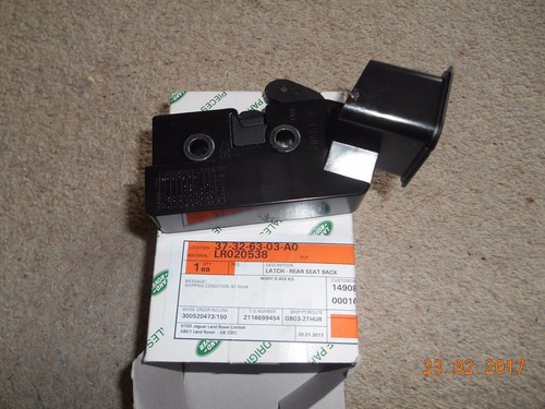 New latch rear seat back - seat, lh