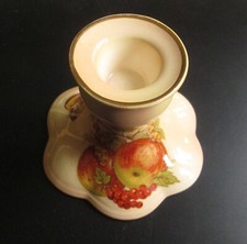 Royal Worcester Palissy Royale Collection Fruit Miniature Bone China Candlestick