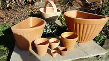 Terracotta Flower Plant Clay Pots / Planters / Baskets / Troughs - FREE P&P