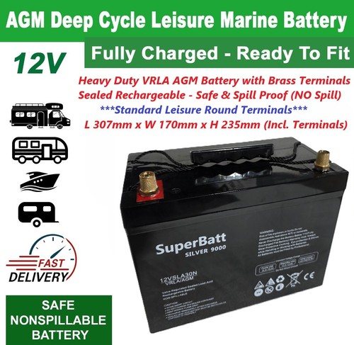 Agm deep cycle leisure battery - cycle,