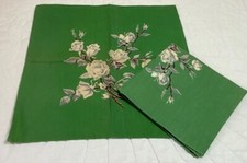 Two Vintage Floral Napkins