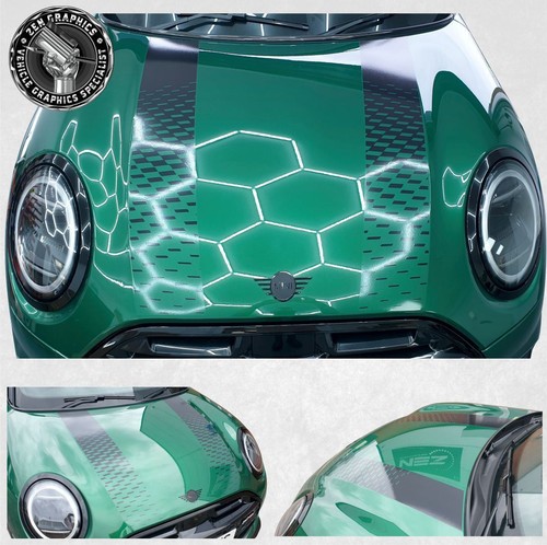 Transparent gloss black bonnet - gloss,