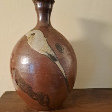 Studio Pottery Salt Glaze Stoneware Flagon