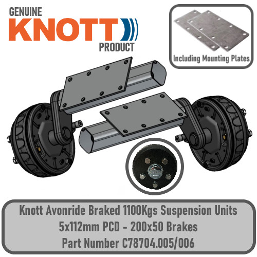 Knott trailer 1100kg - trailer, braked