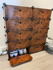 Narrow Shoe Cabinet Tall