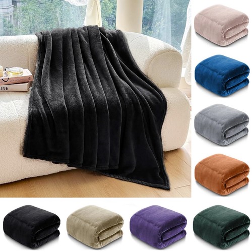 Luxury faux fur blanket bed - faux,