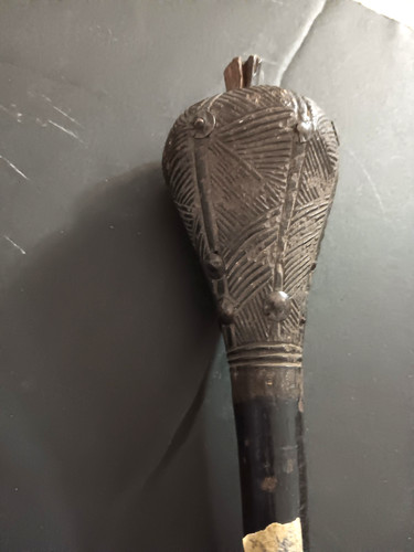 Antique african war club - african,