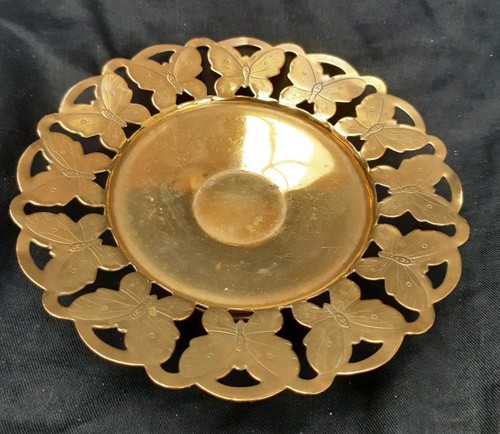 Vintage brass butterfly - vintage, cake