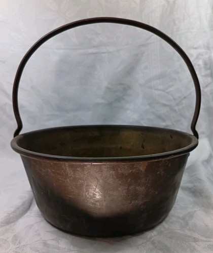 Vintage brass cauldron pot - vintage,