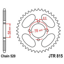 JT SPROCKETS RING, TRANSMISSION, REAR