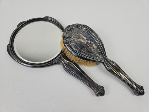 Antique silver plate - antique, vanity
