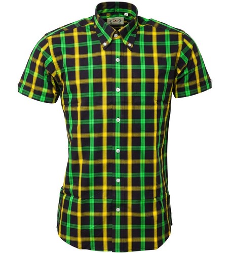 Relco mens green yellow - green/yellow, check