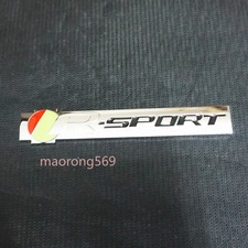 1x Chrome Silver Big R-SPORT