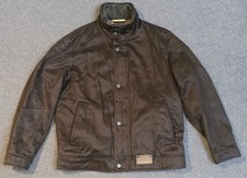 Camel Active Men's Brown Moleskin Lined/Padded Suede Bomber Jacket GR50 Large 