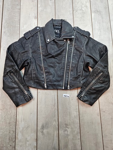 Zara black faux leather - black,