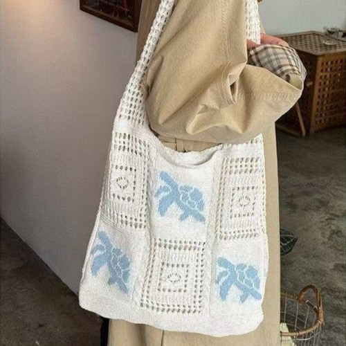 Women crochet tote - tote, bag