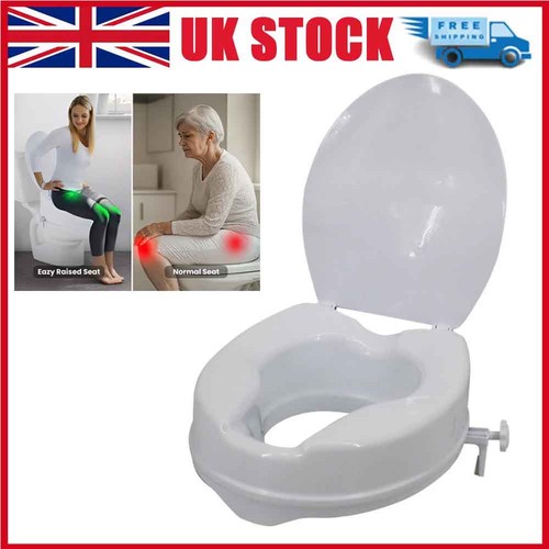 Raised toilet seat with - seat, 4"