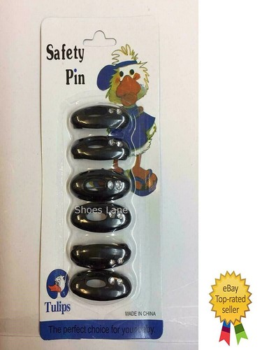 Hijab black safety pins 6pc - pins,