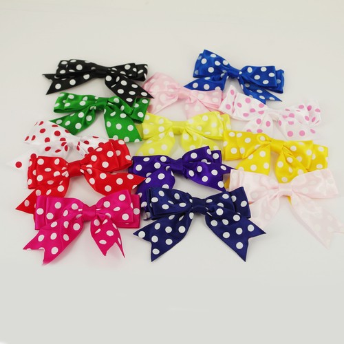 Spotty bows large - bows, satin