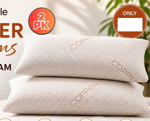 2pk copper memory - 2pk, pillow