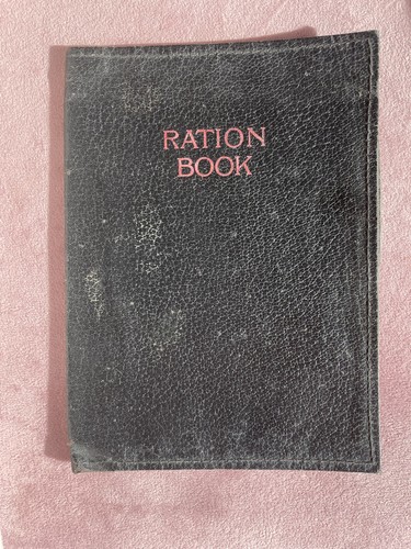 Vintage ration book - from, after