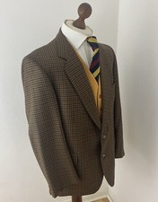 Magee 44S Men’s Blazer Brown Tweed Sports Jacket Classic Check Wool Country Gent